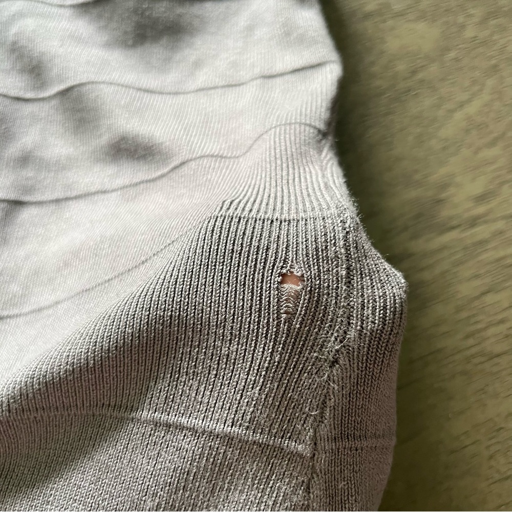 Guess Y2K gray knit bandage mini dress XS bodycon night out party Kim K style - Picture 14 of 16